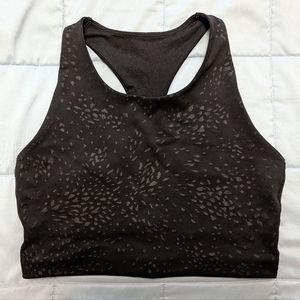 GapFit Black High Impact Double-Lined Longline Sports Bra | Size Small